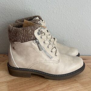 Muk Luks Womens Garland Georgia Stacked Heel Dress Boots